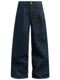 Men's Wash Wide-Leg Jeans