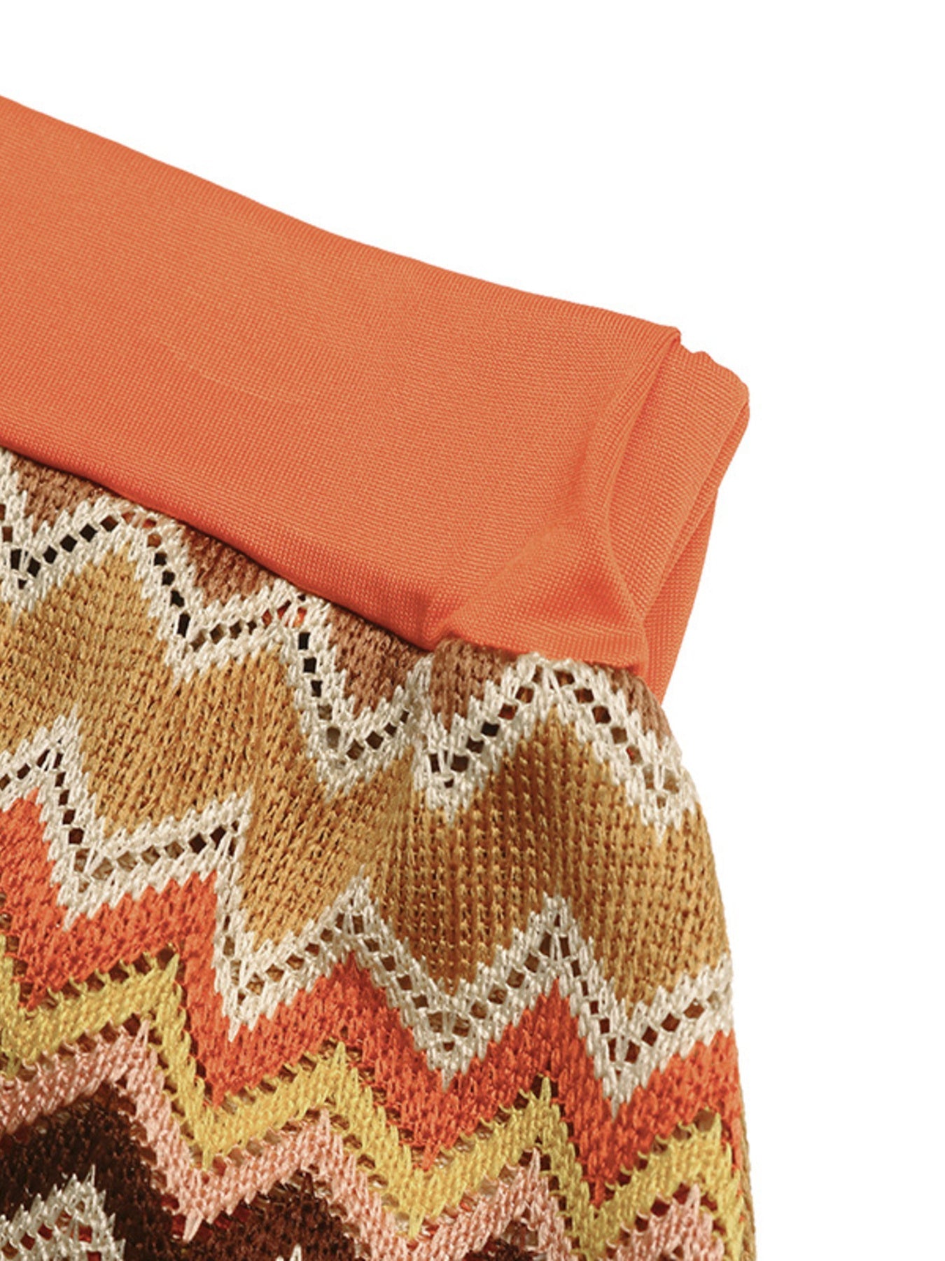 Zigzag Knit Tank Top and Shorts Set