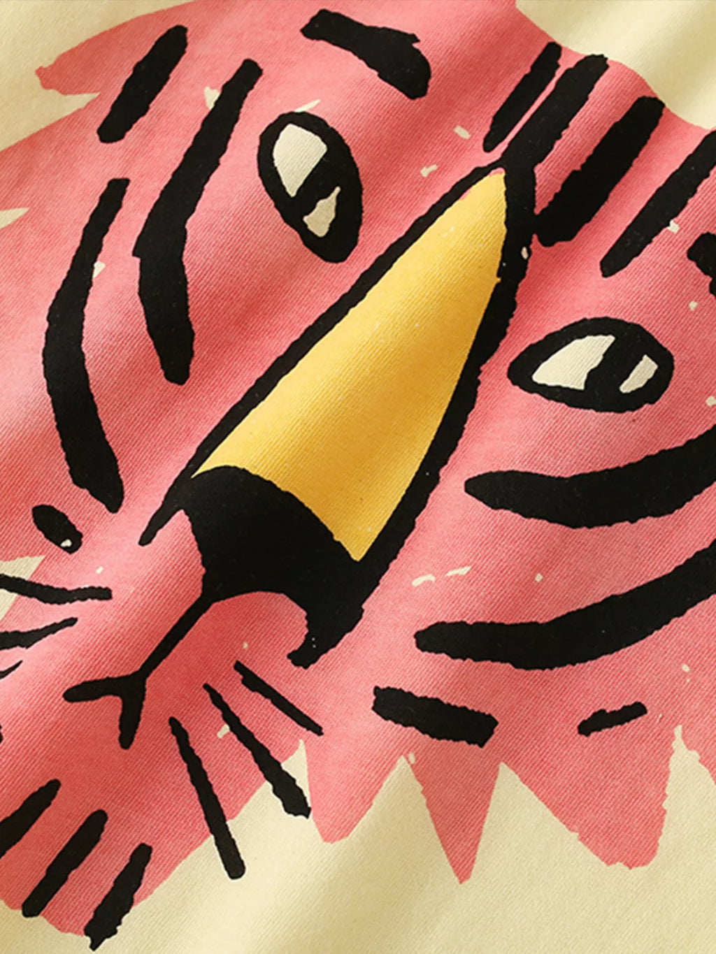 Children's Tiger Round Neck Tee and Shorts Set