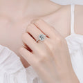 1 Carat Moissanite 925 Sterling Silver Ring