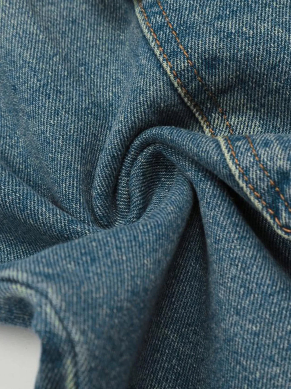 Men's Washed Multi-Pocket Cargo Jeans