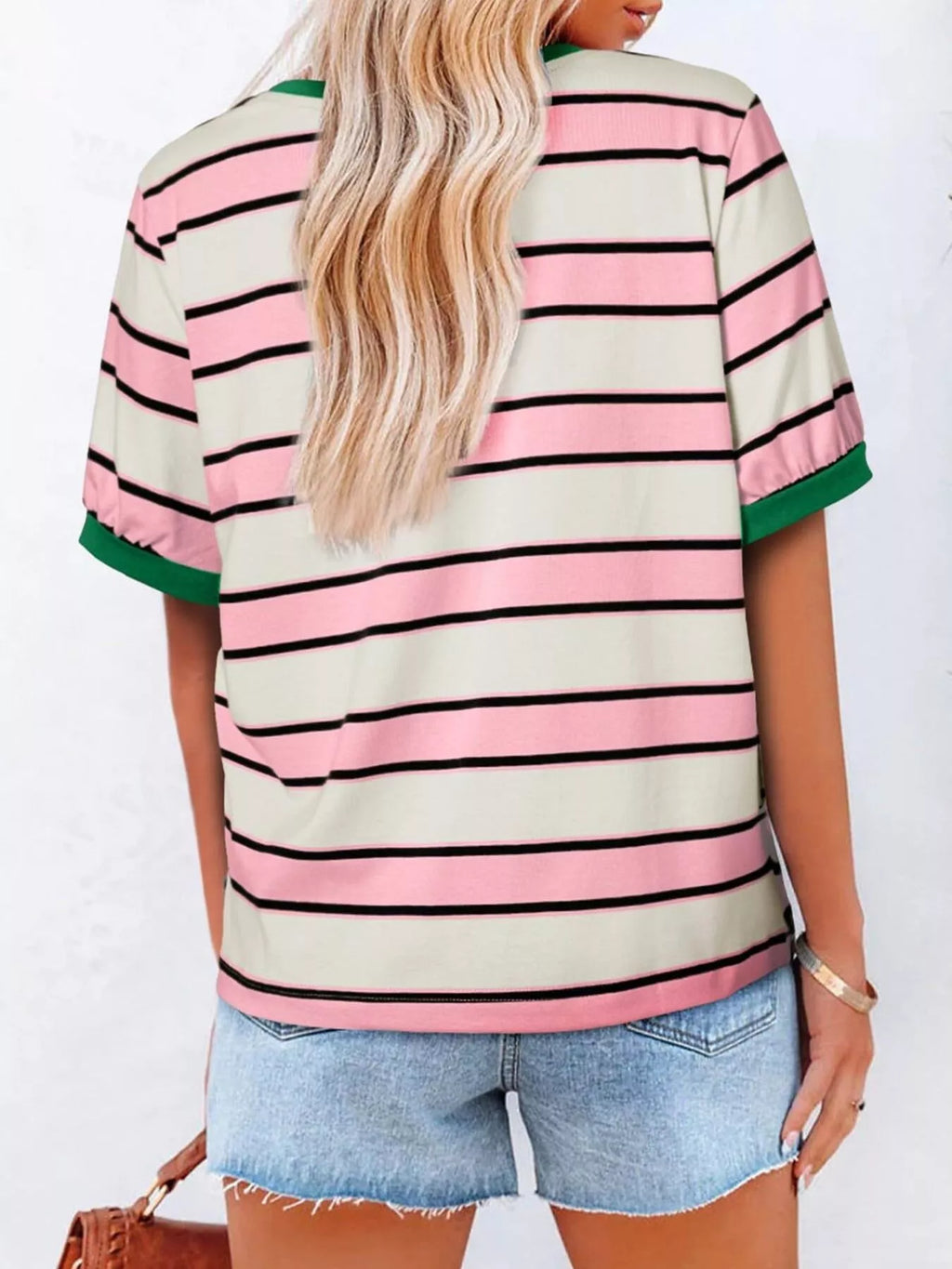 Striped Crew Neck T-Shirt