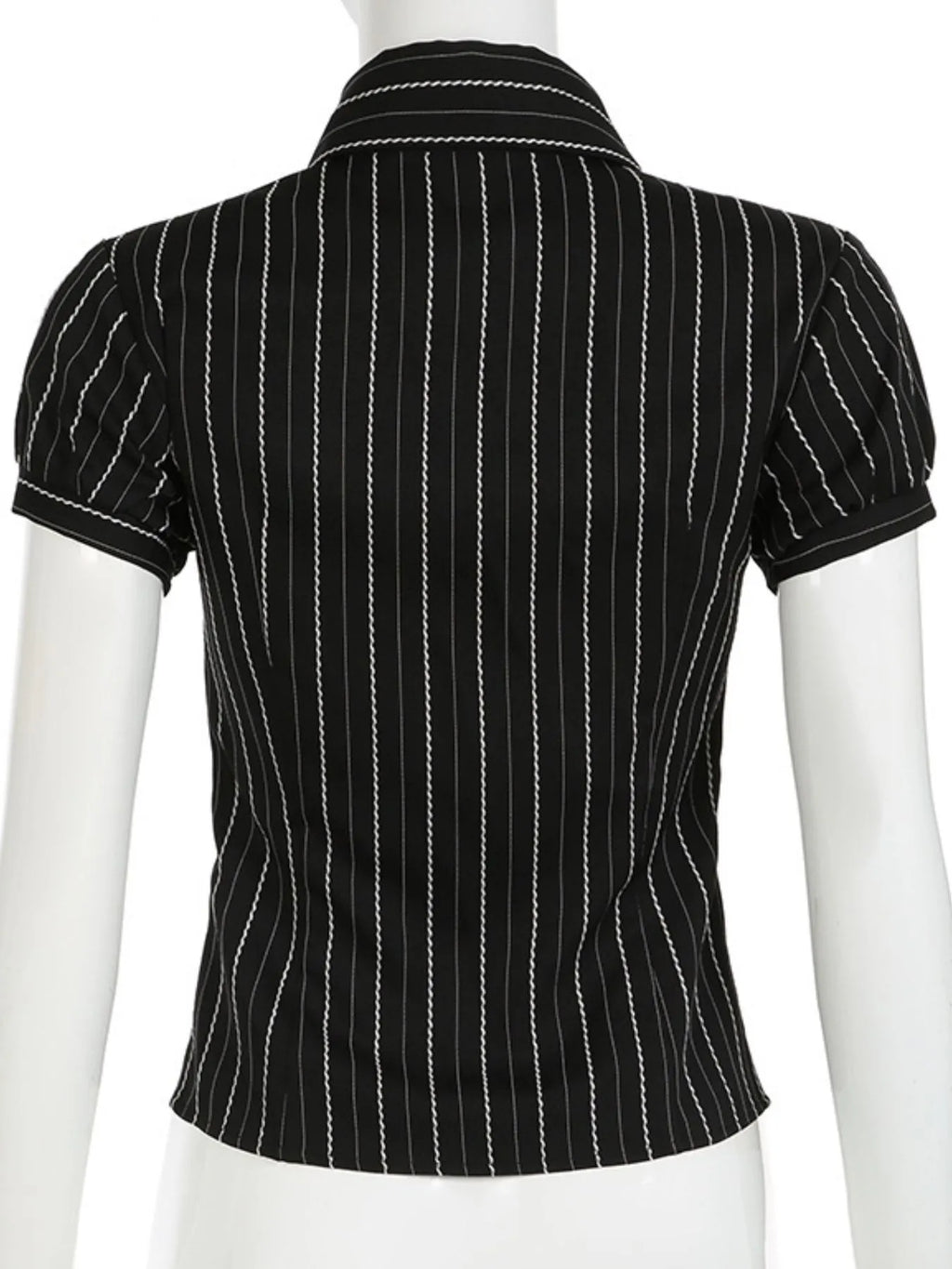 Striped Button-Down Collared Neck Shirt