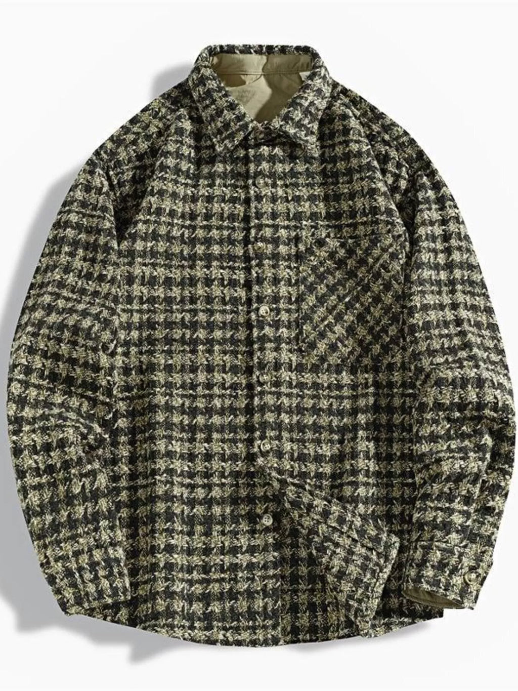 Men's Plus Size Button Up Shirt with Chest Pocket