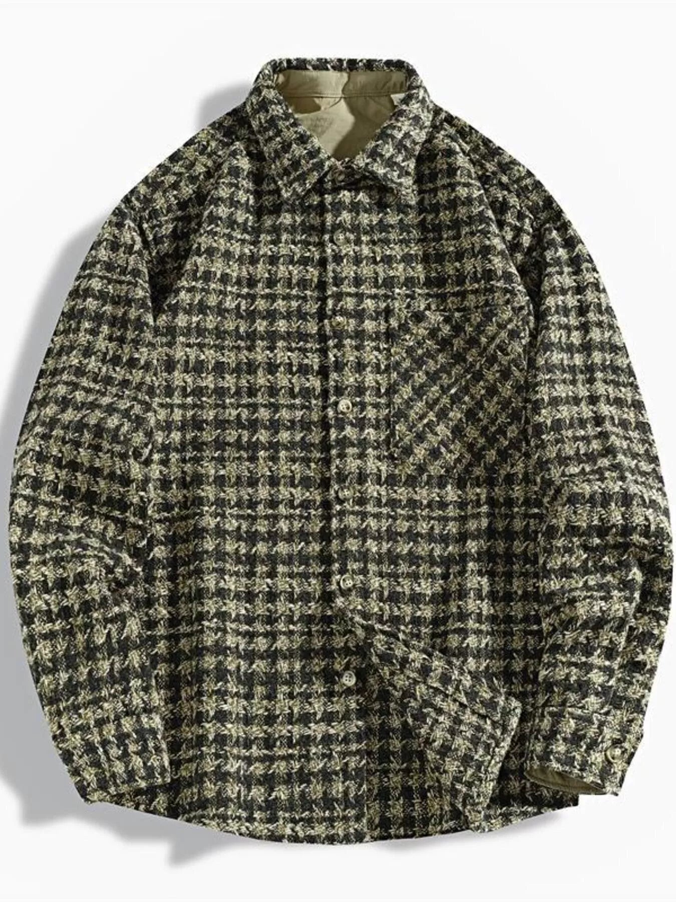 Men's Plus Size Button Up Shirt with Chest Pocket
