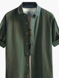 Men's Plus Size Casual Button-Down Shirt