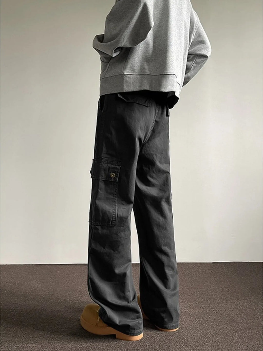 Men's Full Size Loose Fit Cargo Jeans Plus Size