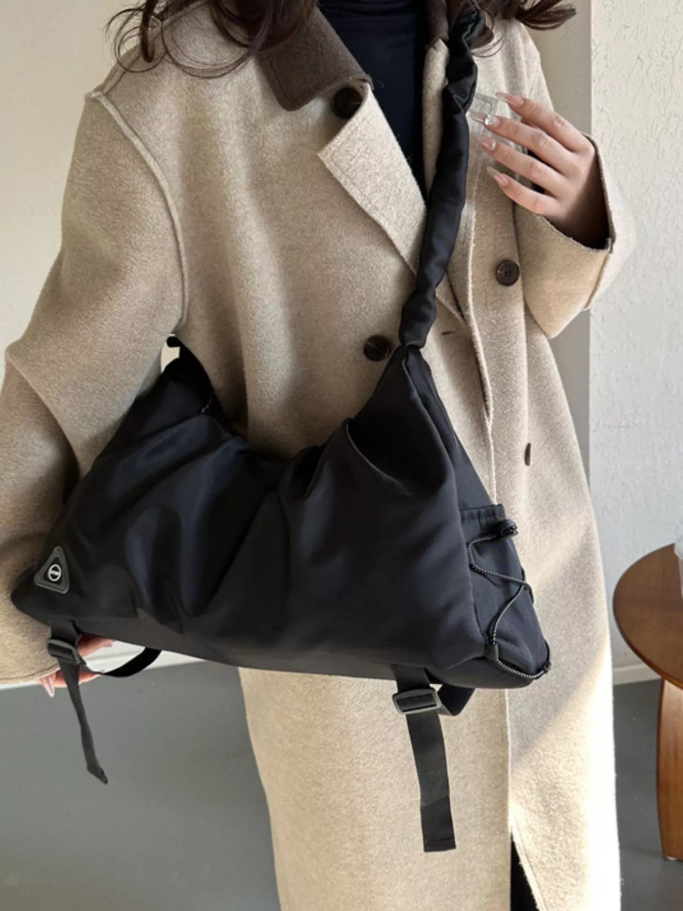 Casual Ruched Shoulder Crossbody Bag