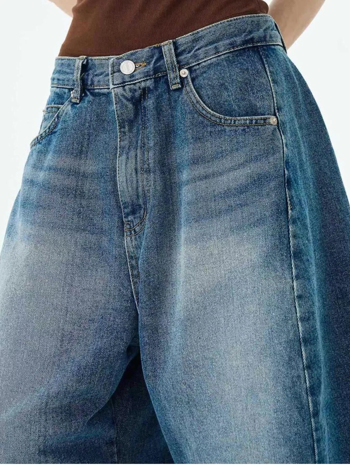 Men's Full Size Wide Leg Denim Shorts Plus Size