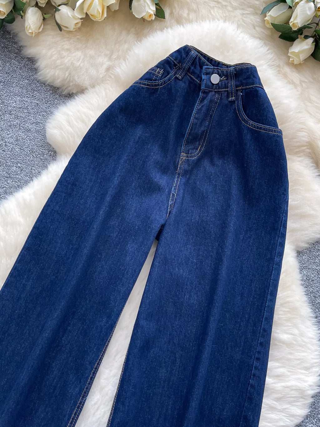 High Waist Wide Leg Jeans