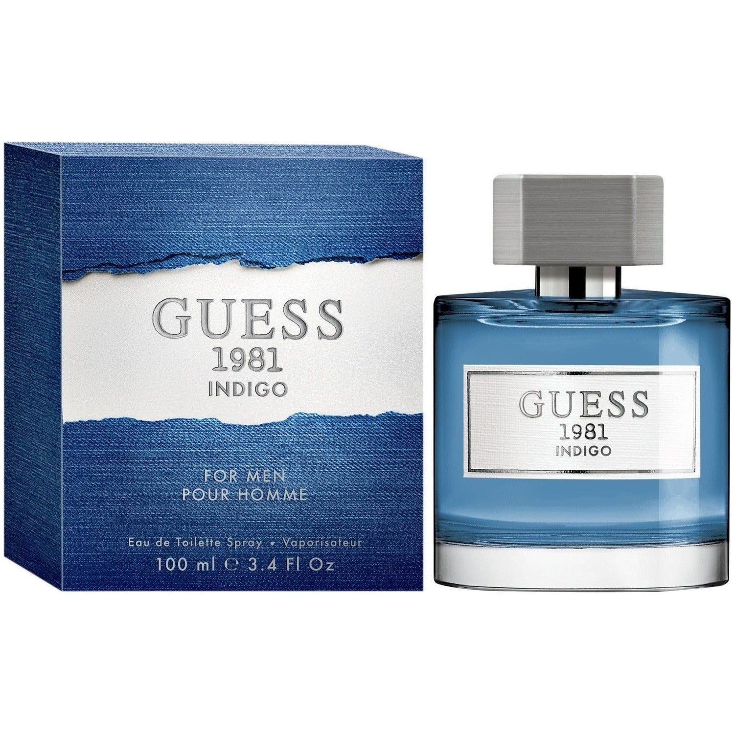 Guess 1981 Indigo by Guess for Men EDT Spray 3.4 oz