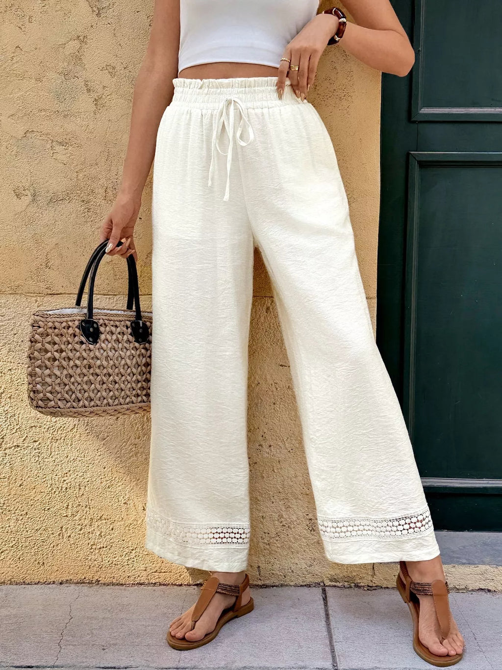 Wide Leg Pants with Pockets