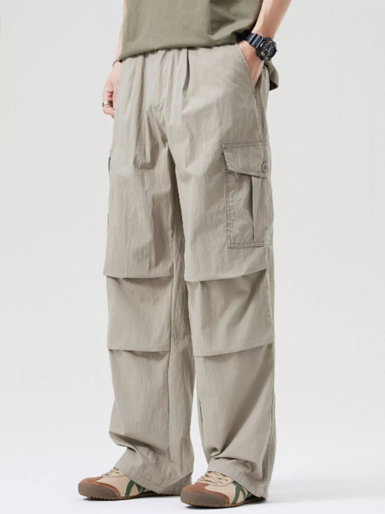 Men's Full Size Loose Fit Cargo Pants Plus Size
