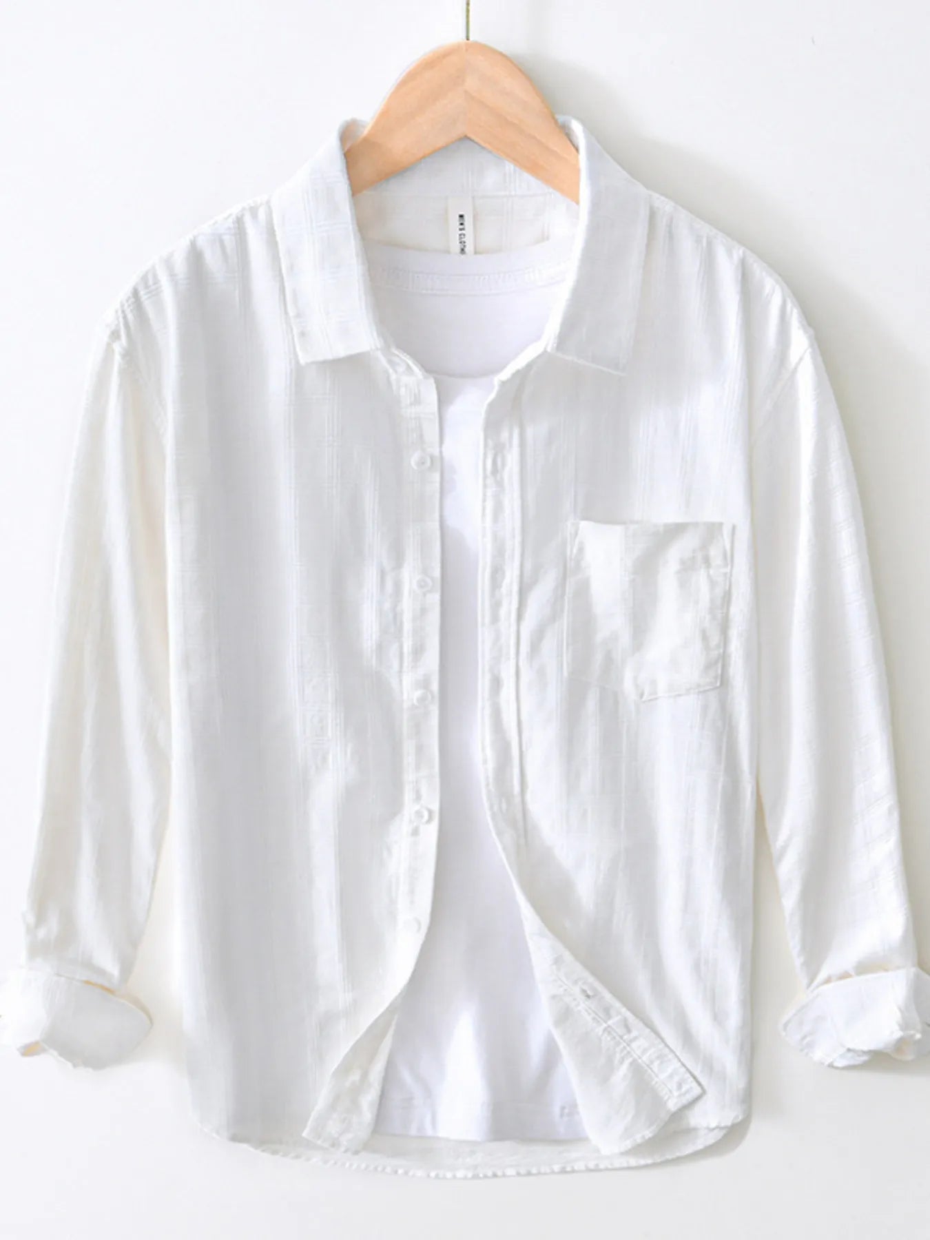 Men's Plus Size Striped Button-Up Shirt