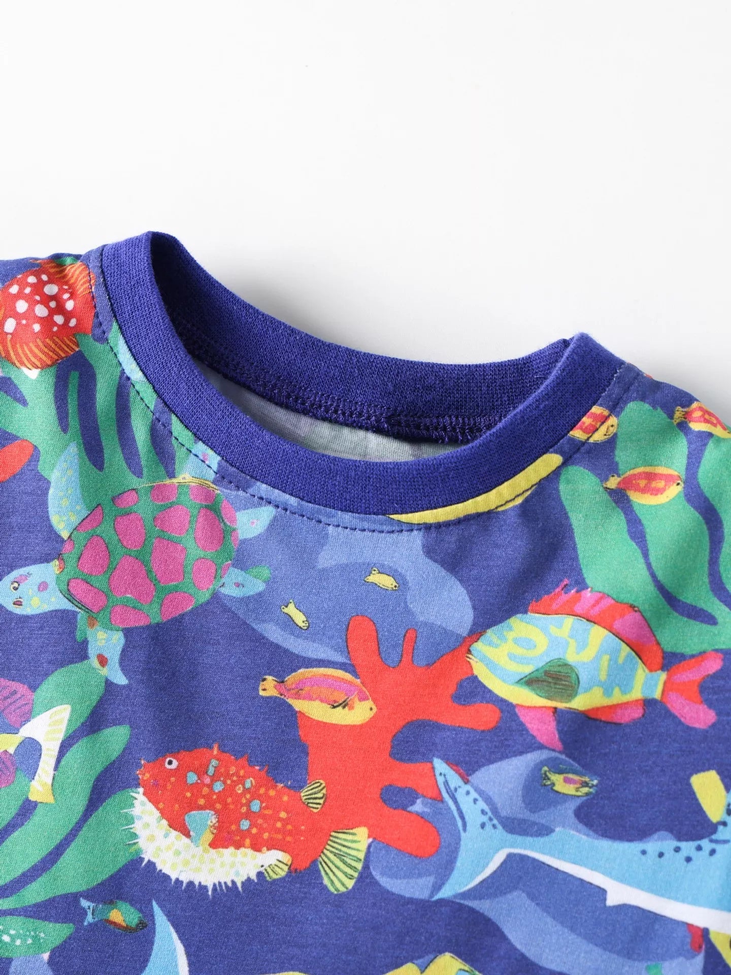 Children's Marine Life Print A-Line Dress
