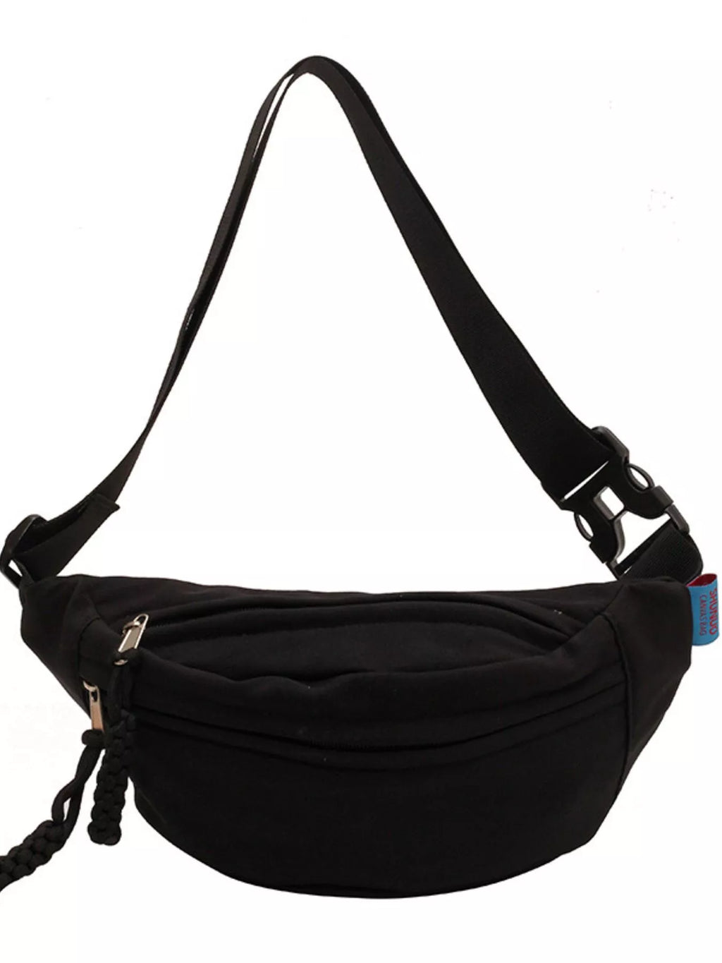 Lightweight Crossbody Bag with Tassel Detail