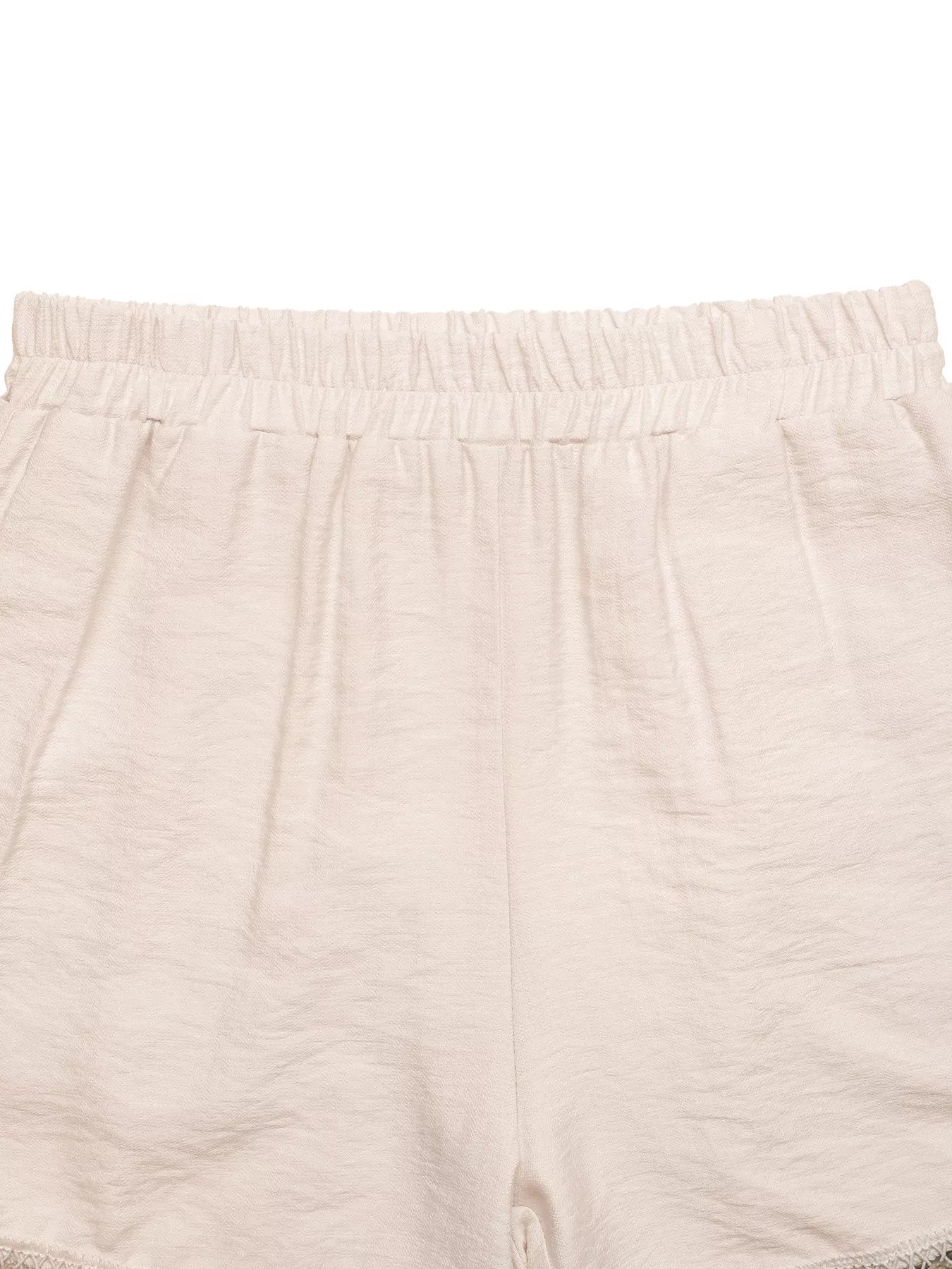 Shell Trim Elastic Waist Shorts