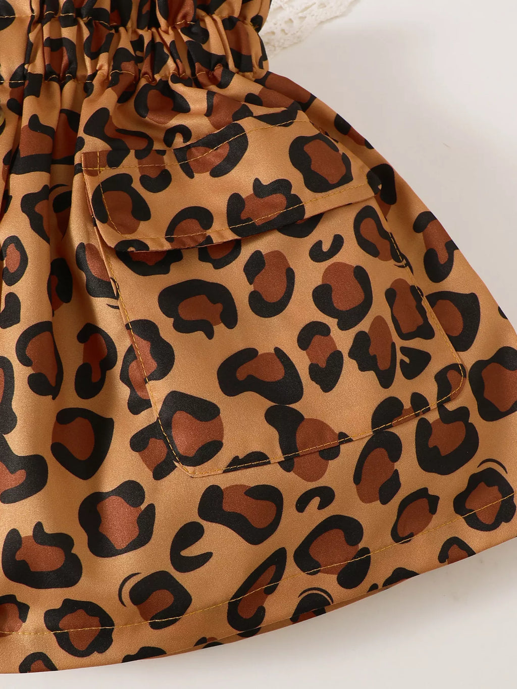 Children's Leopard Graphic Tee & Skirt Set