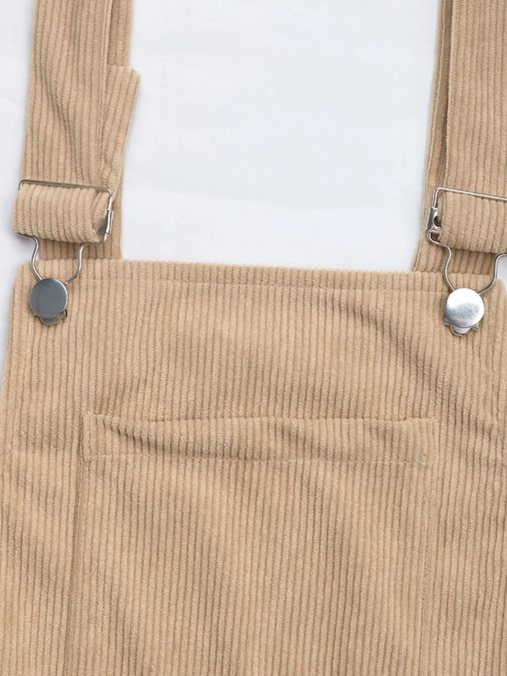 Casual Corduroy Overall Dress
