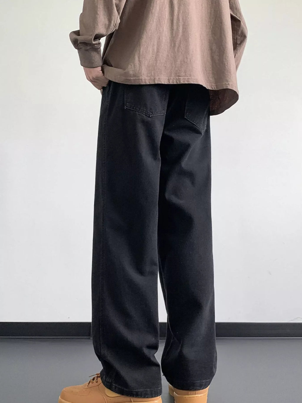 Men's Full Size Wash Loose Fit Jeans Plus Size