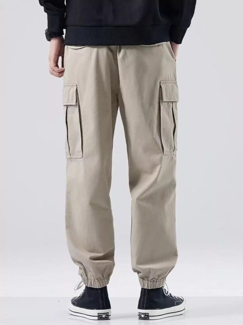 Men's Plus Size Relaxed Fit Cargo Joggers