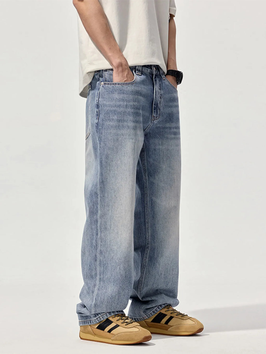 Men's Wash Relaxed Fit Jeans