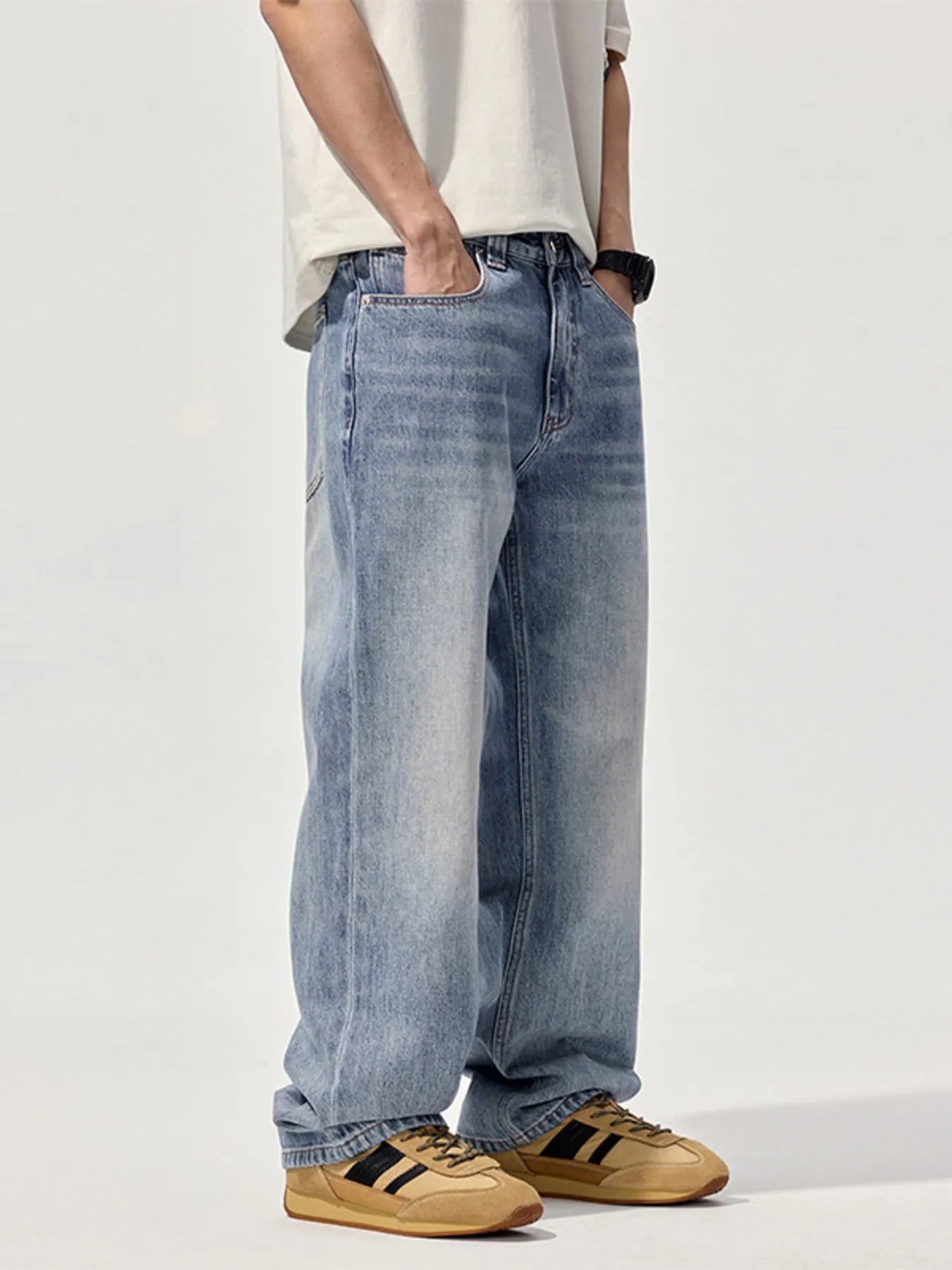 Men's Wash Relaxed Fit Jeans