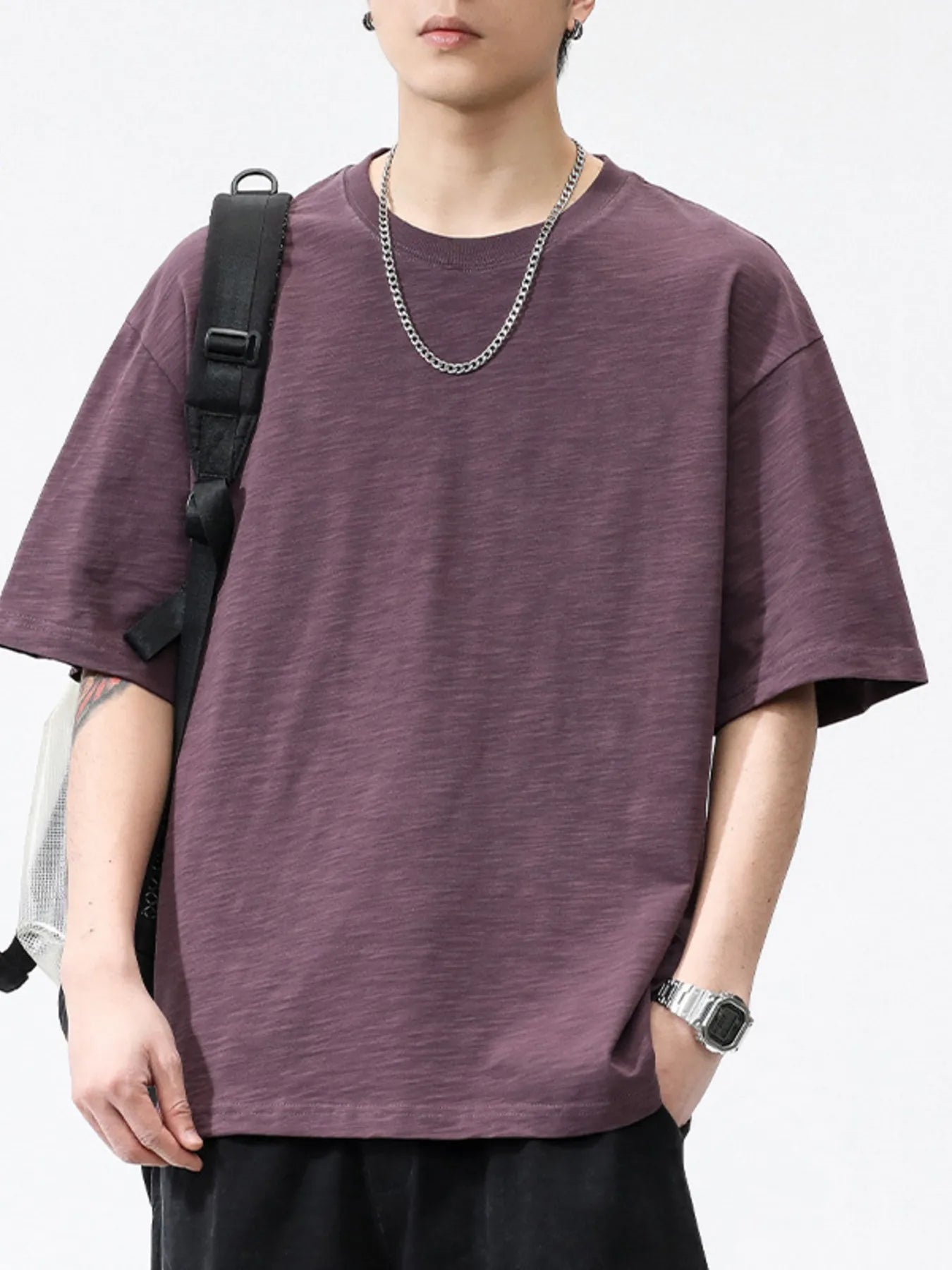 Men's Plus Size Casual Round Neck Short Sleeve T-Shirt