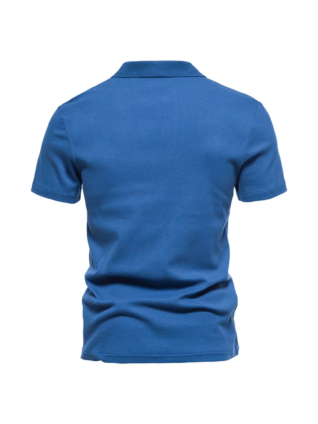 Men's Plus Size Casual Notched Short Sleeve Polo