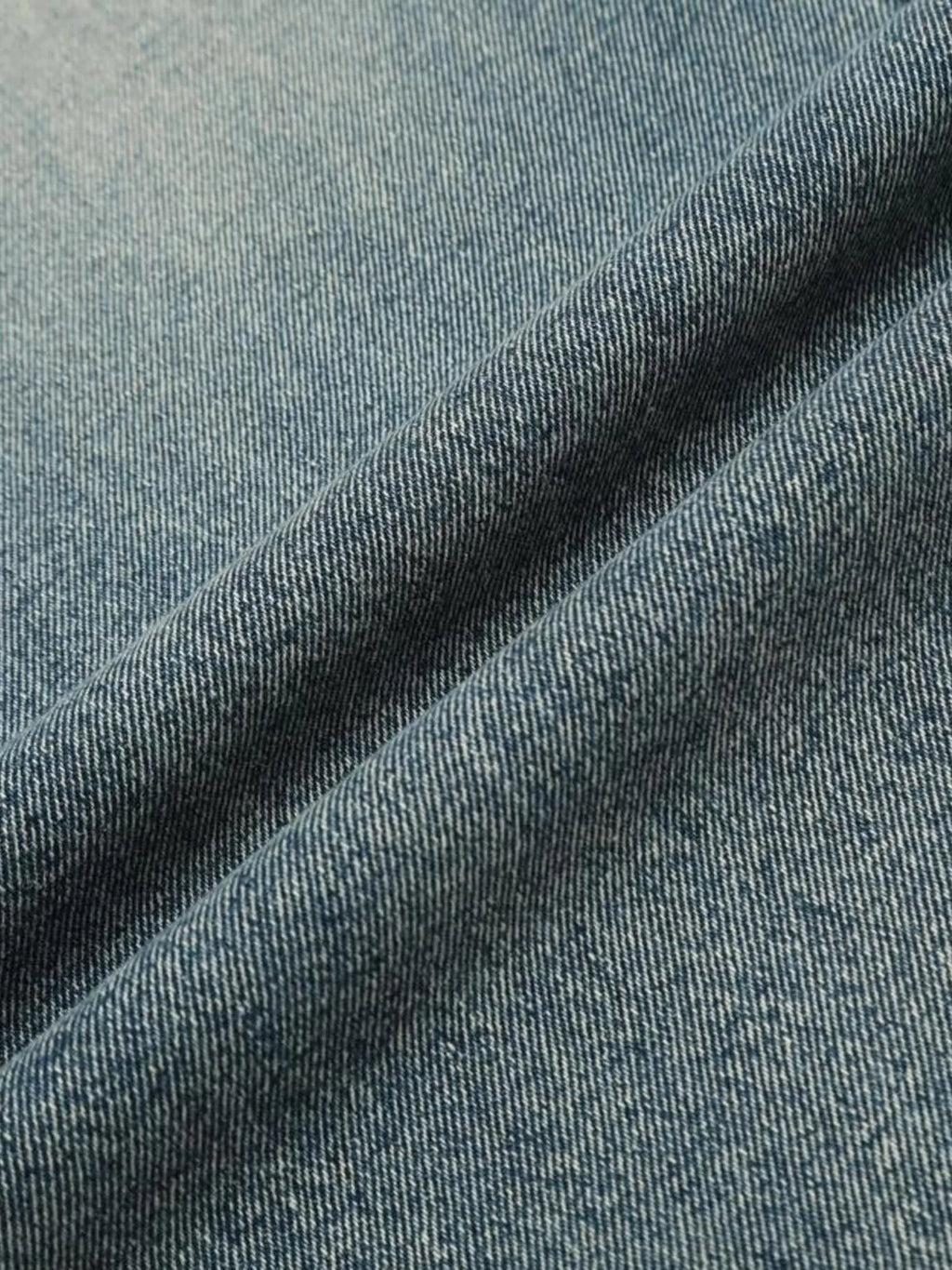 Men's Distressed Wide Leg Vintage Wash Jeans
