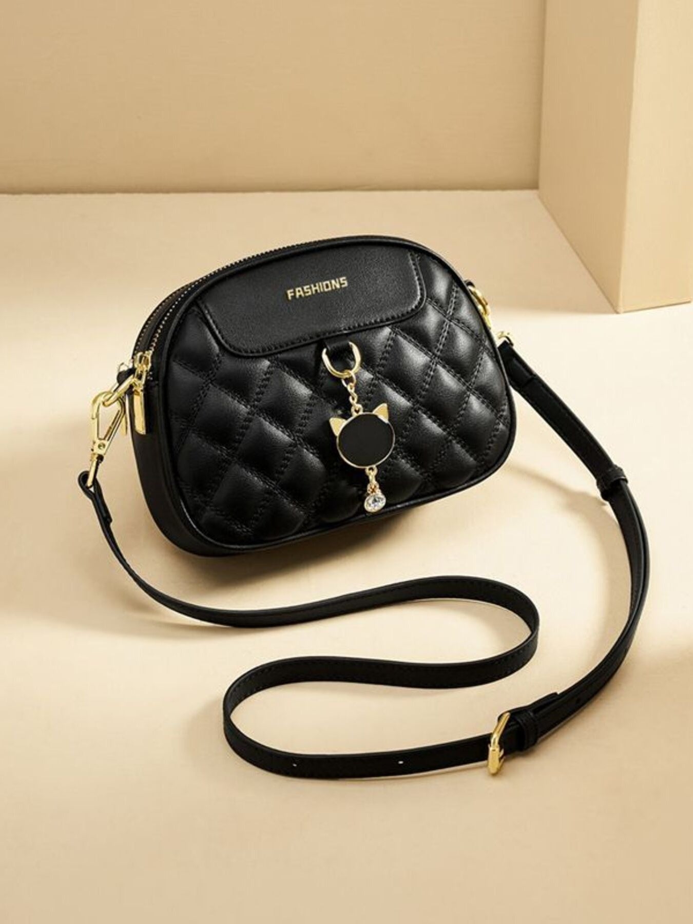 Quilted Leather Crossbody Bag