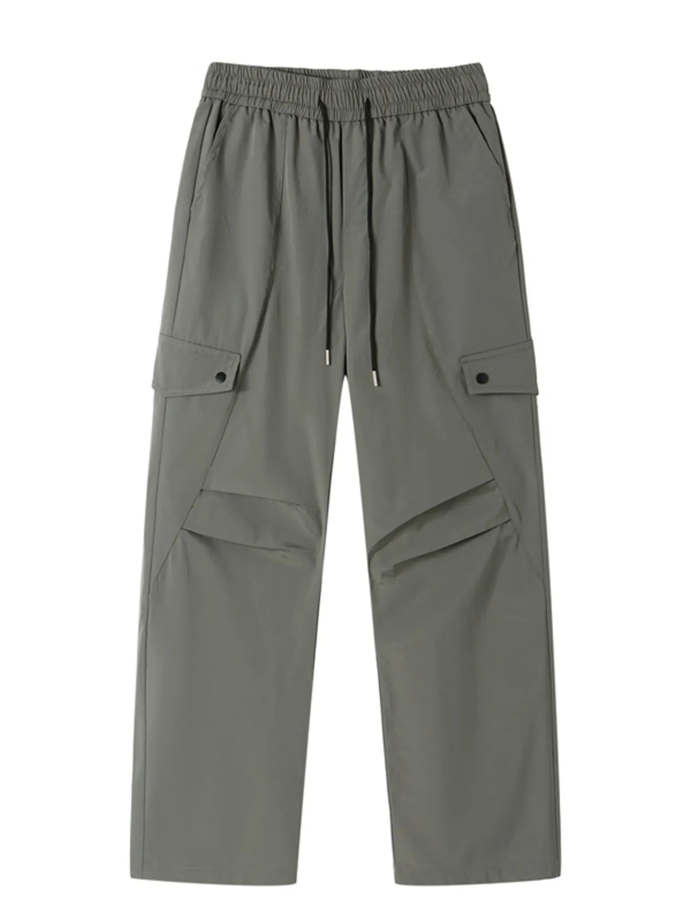Men's Plus Size Drawstring Wide Leg Cargo Pants