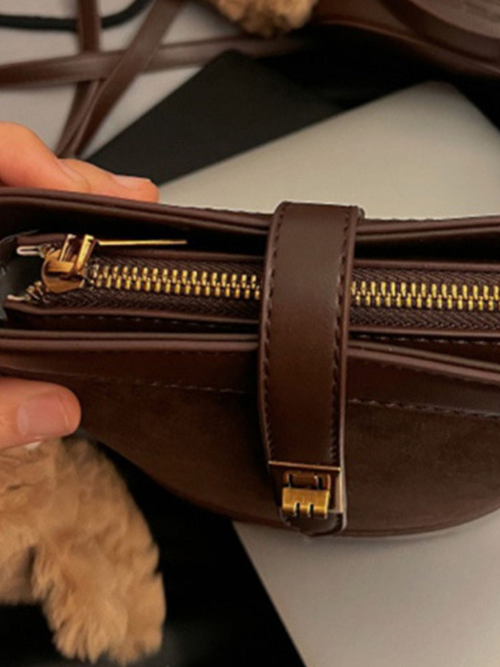 Top Handle Bucket Crossbody Bag