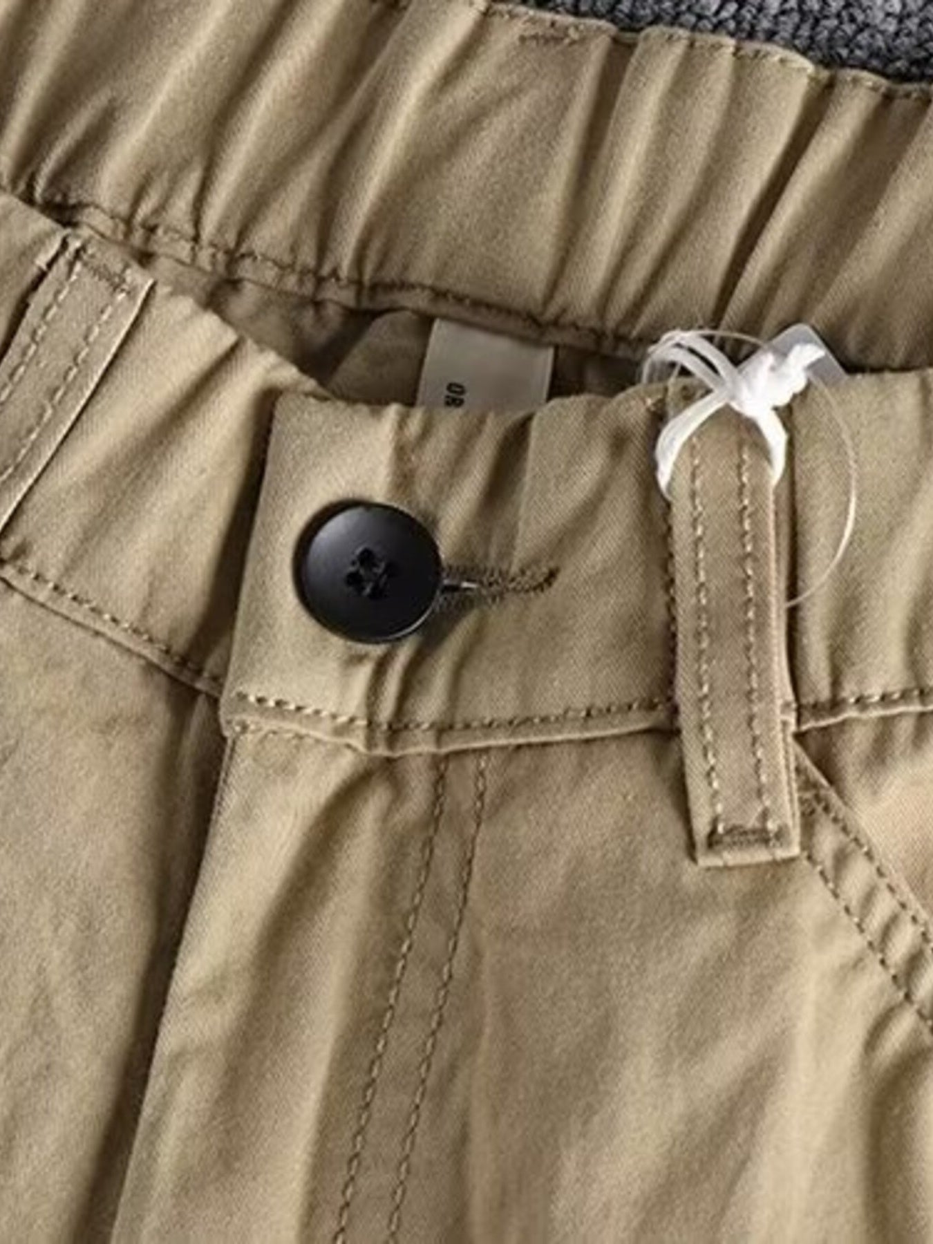 Men's Plus Size Casual Elastic Waist Cargo Pants