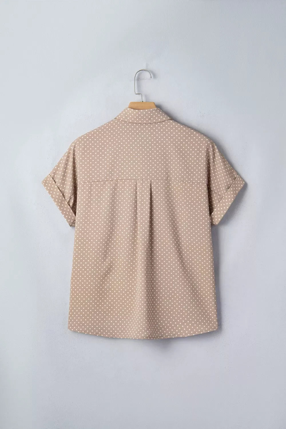 Polka Dot Print Short Sleeve Shirt