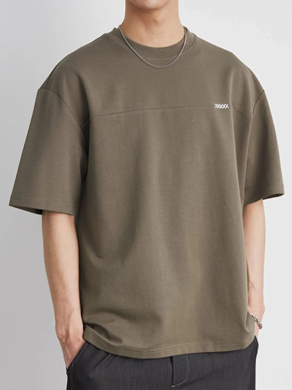 Men's Plus Size Round Neck Short Sleeve T-Shirt