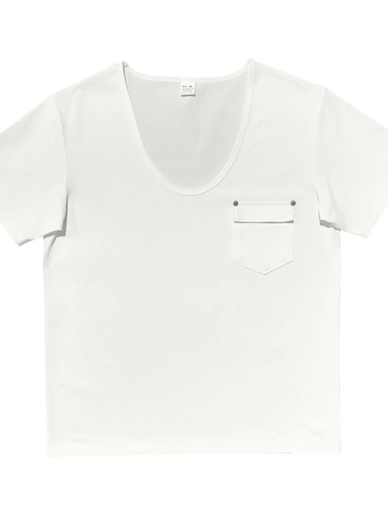 Men's Full Size Pocketed V-Neck T-Shirt Plus Size