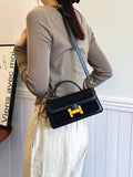 Golden Buckle Crossbody Bag