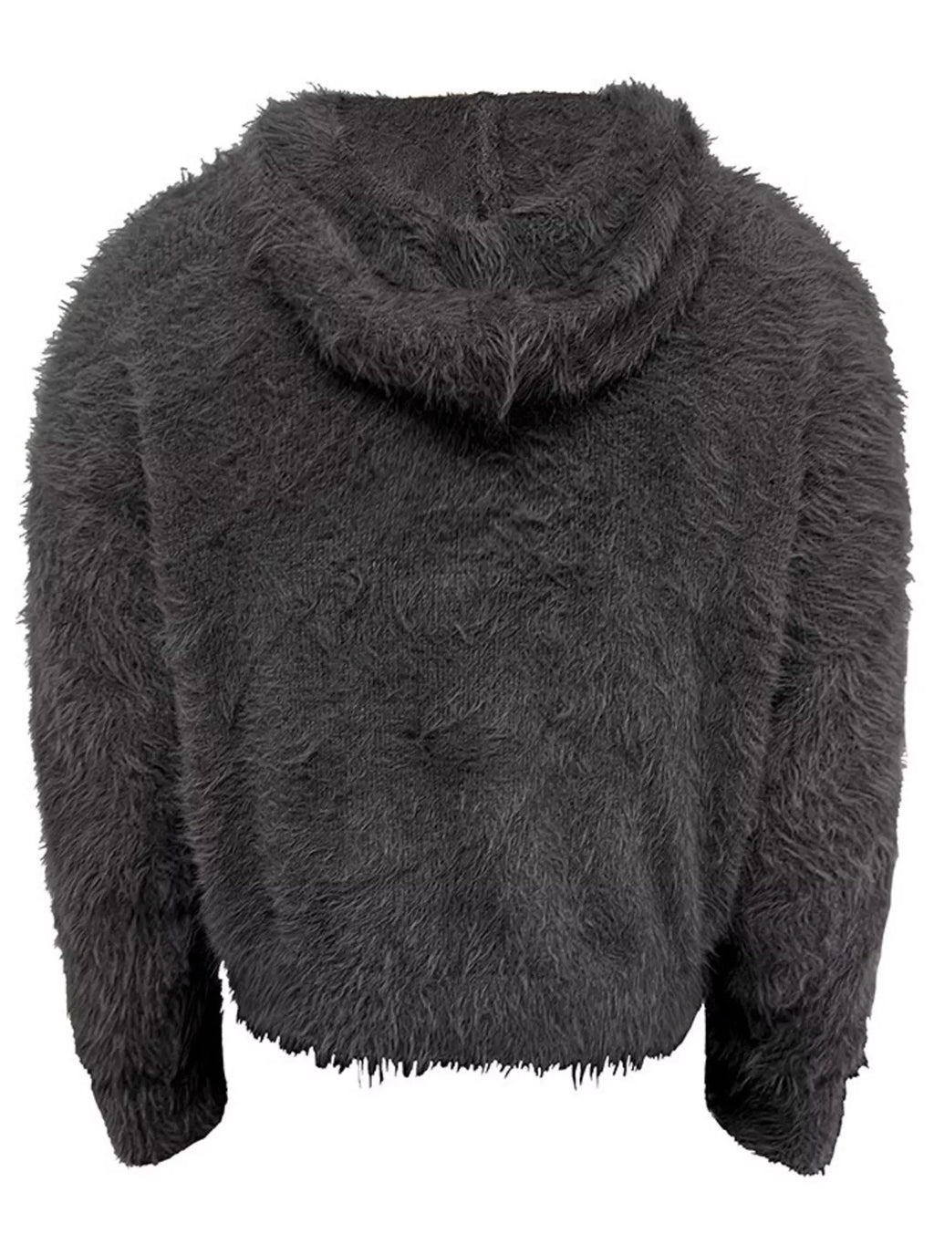 Men's Cozy Faux Fur Quarter-Zip Sweater