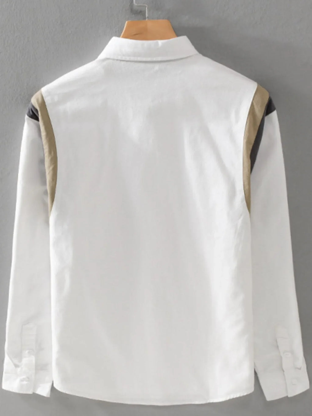 Men's Plus Size Button-Up Long Sleeve Shirt