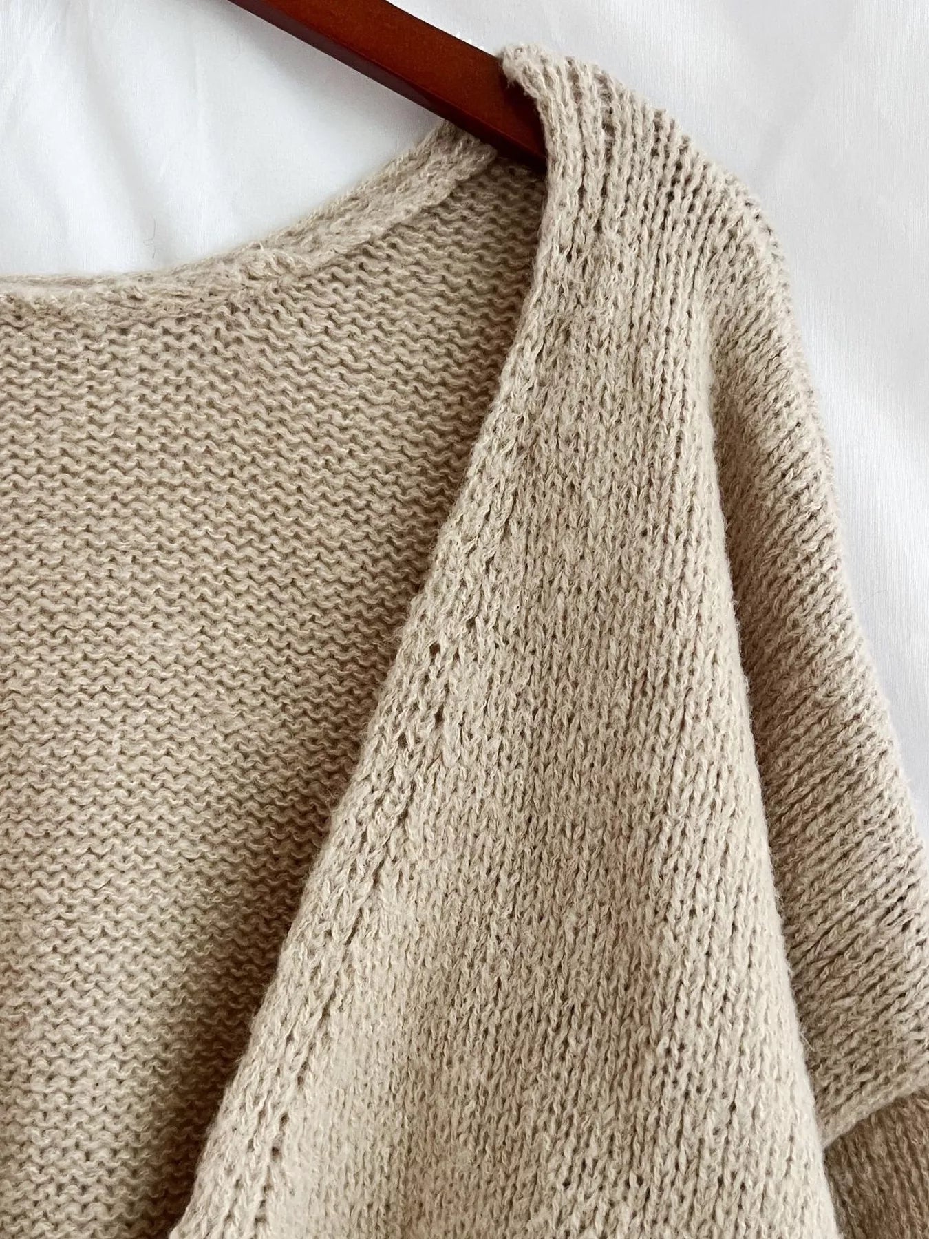 Chunky Knit Tie-Front Cardigan