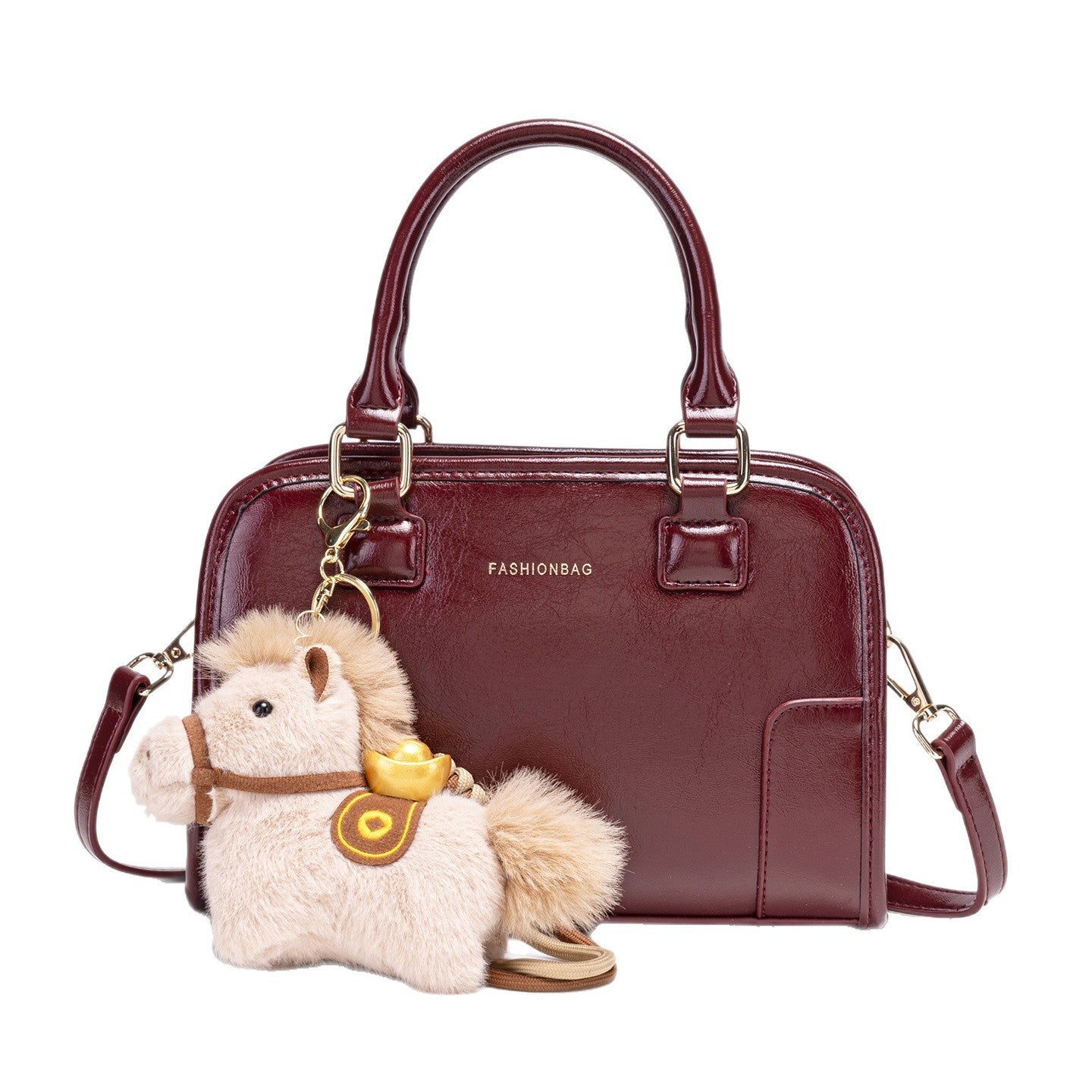 Vintage Style Barrel Crossbody Bag