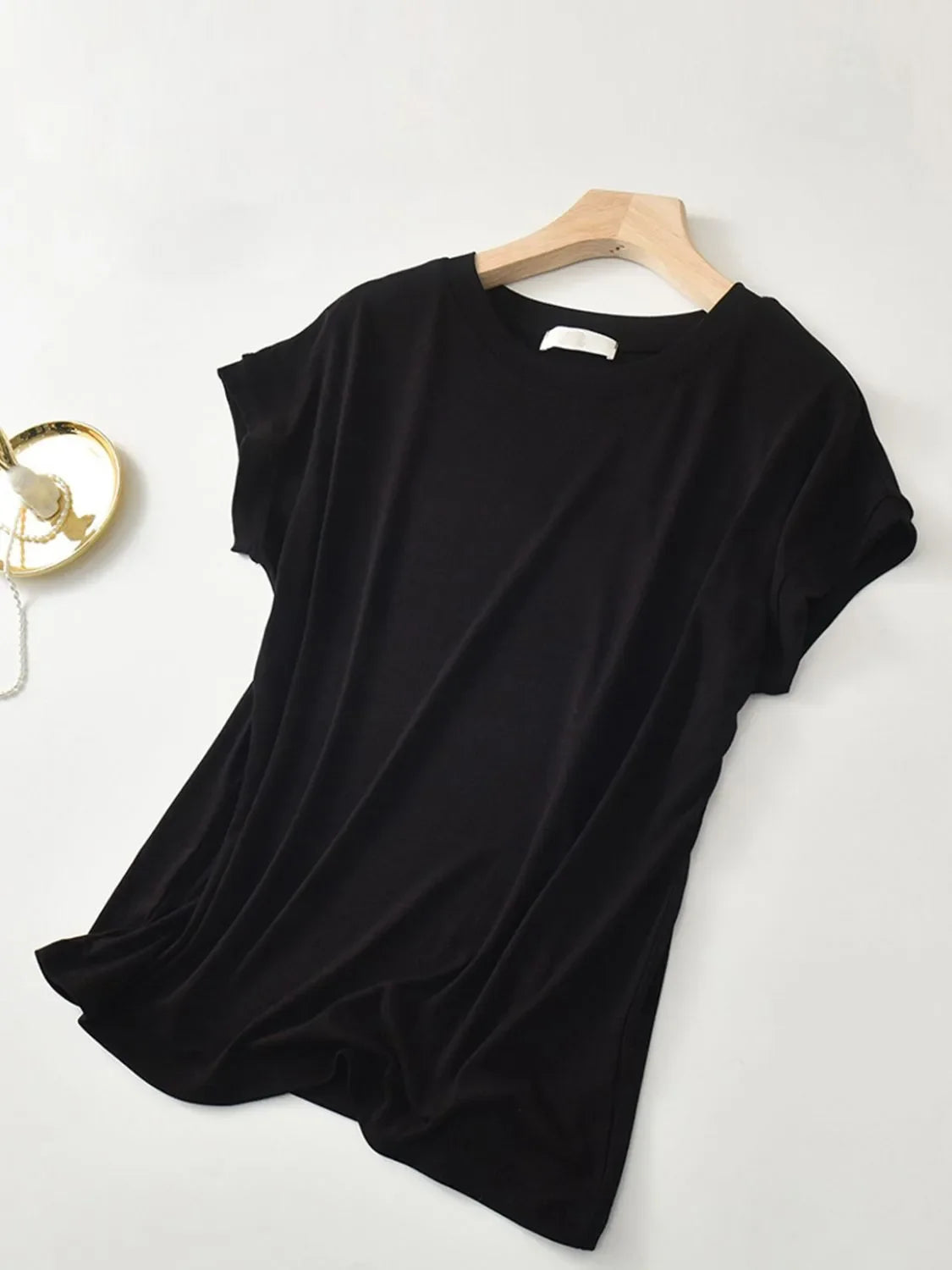 Plus Size Round Neck Short Sleeve T-Shirt