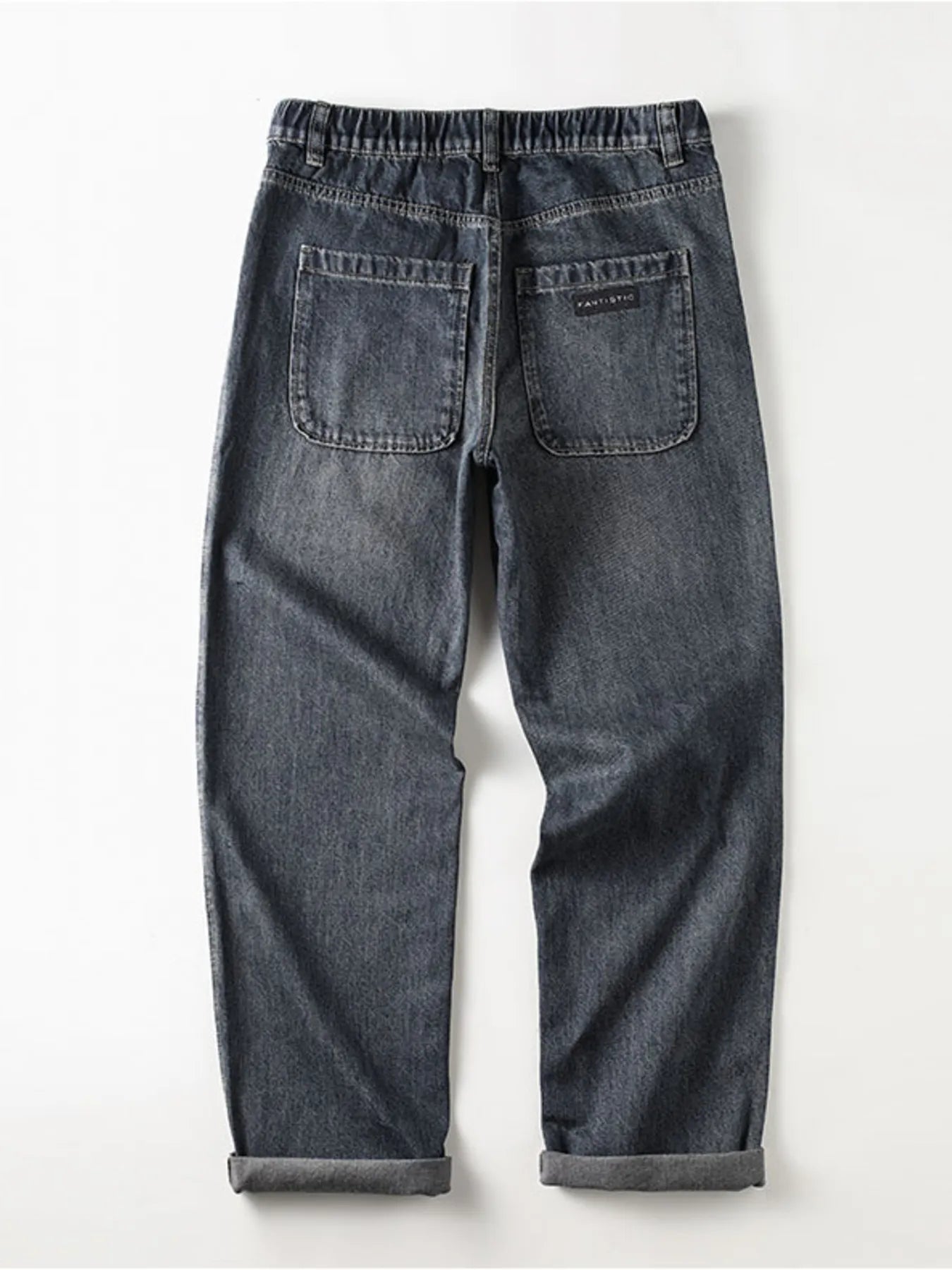 Men's Vintage Wash Wide Leg Jeans
