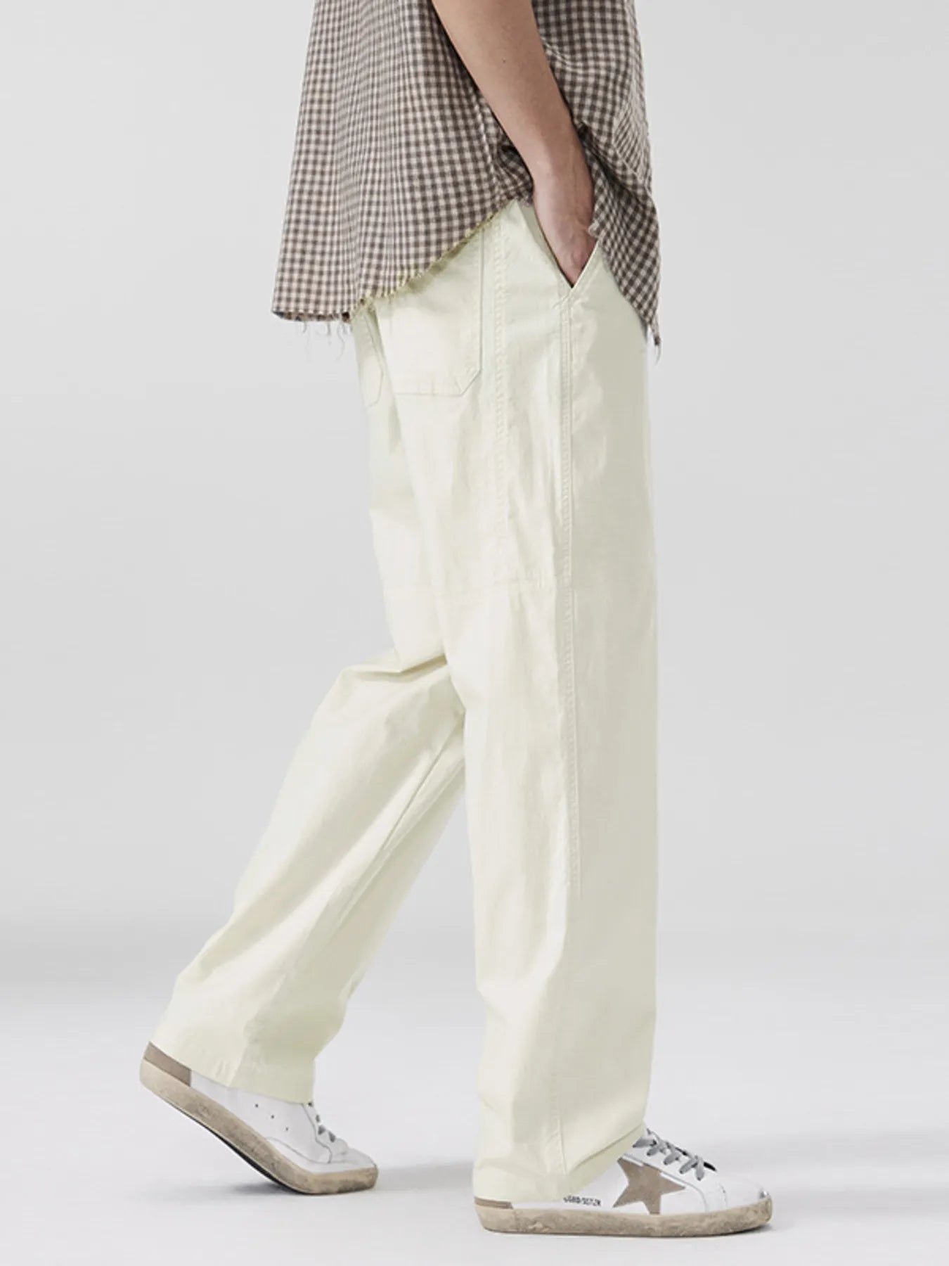 Men's Full Size Wide Leg Pants Plus Size