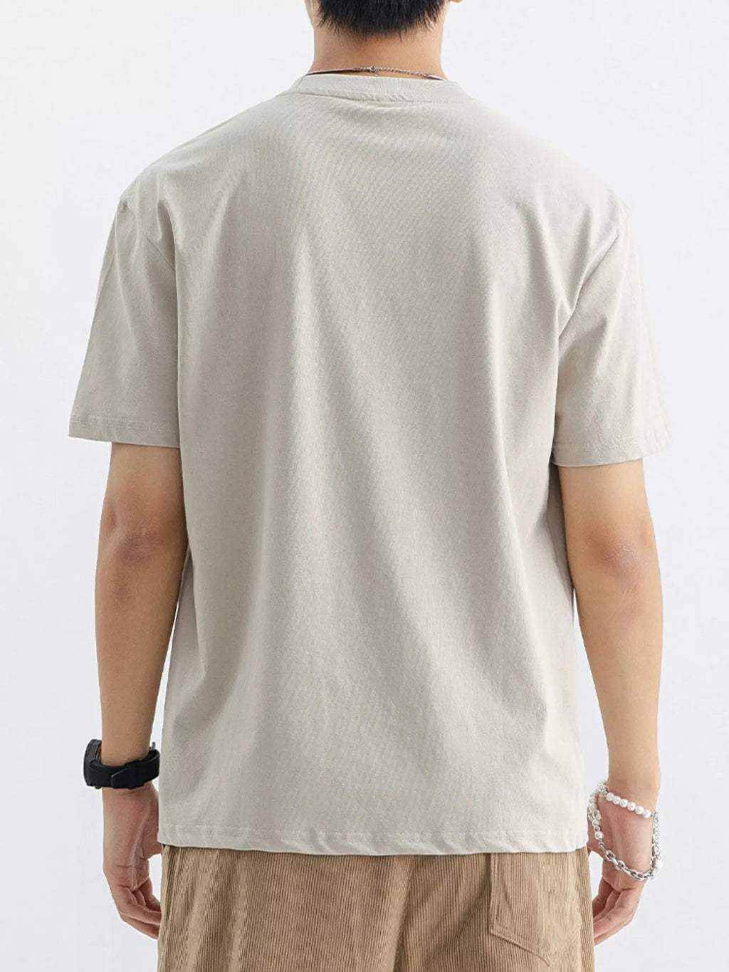 Men's Plus Size Casual Crew Neck T-Shirt