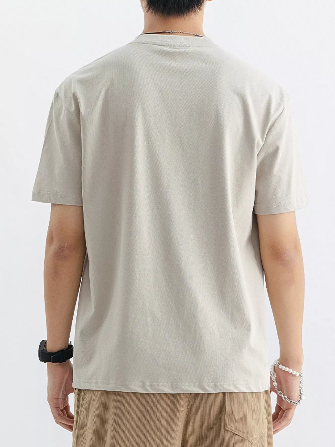 Men's Plus Size Casual Crew Neck T-Shirt