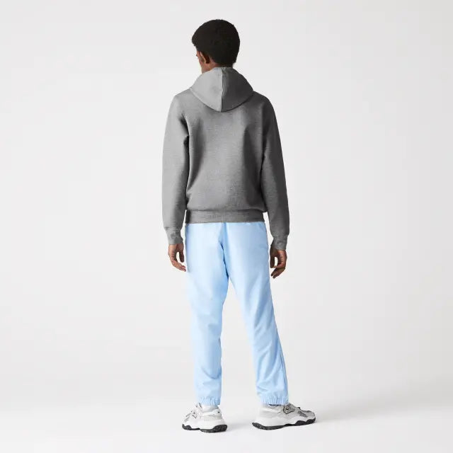 Lacoste Men's Hooded Cotton Blend Lettered Zip Sweatshirt