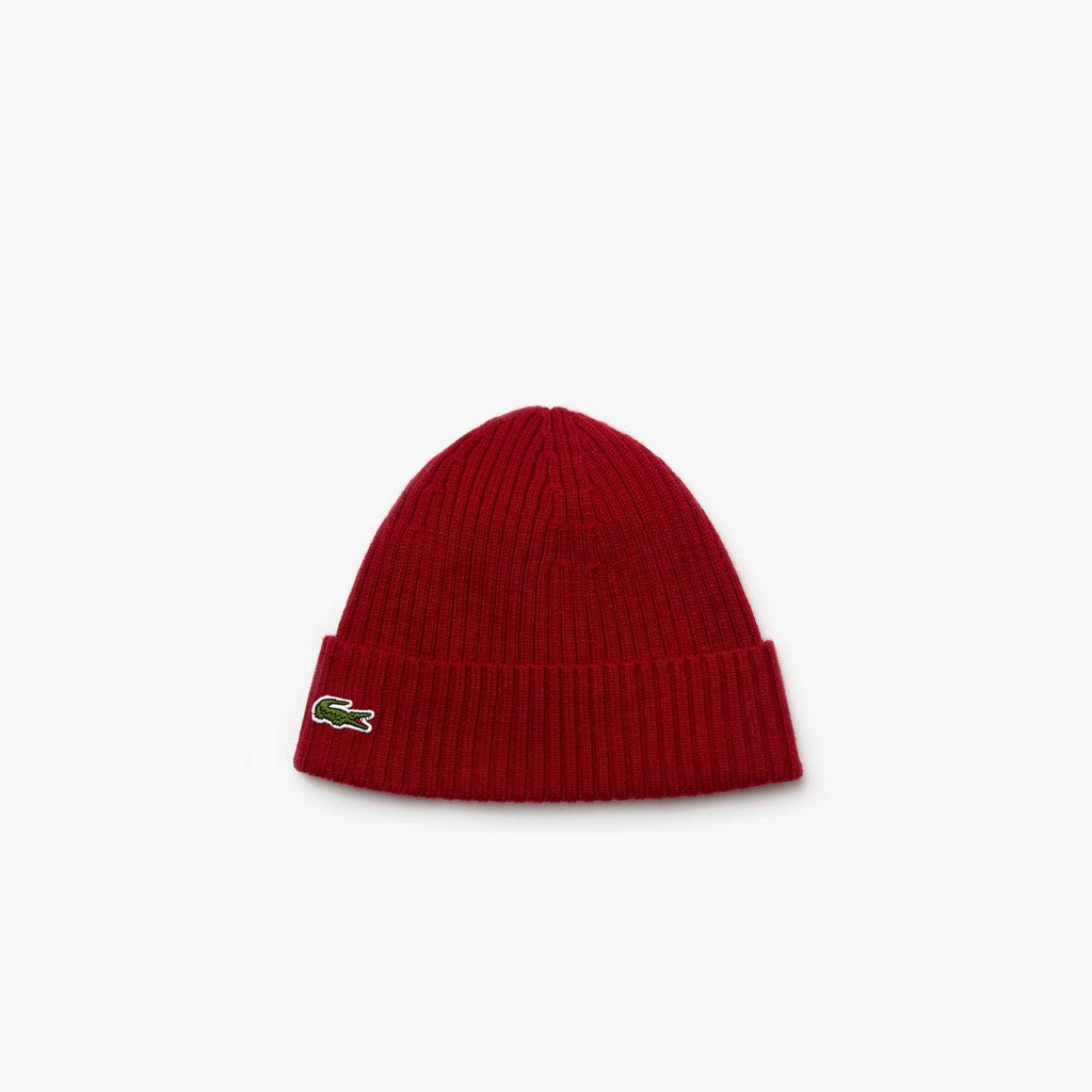 Lacoste Men's Ribbed Wool Beanie