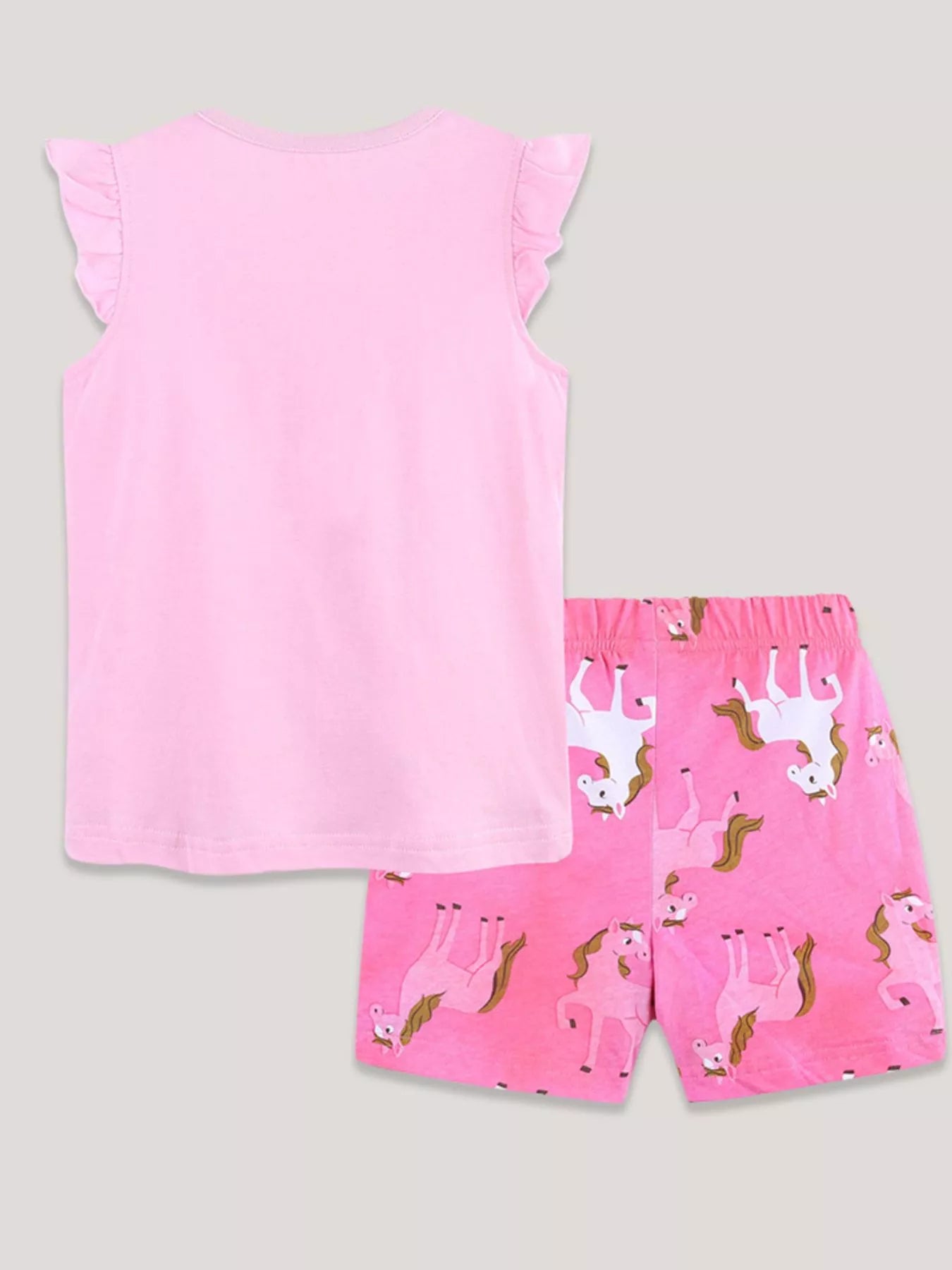 Children's Horse Print Tank and Shorts Set